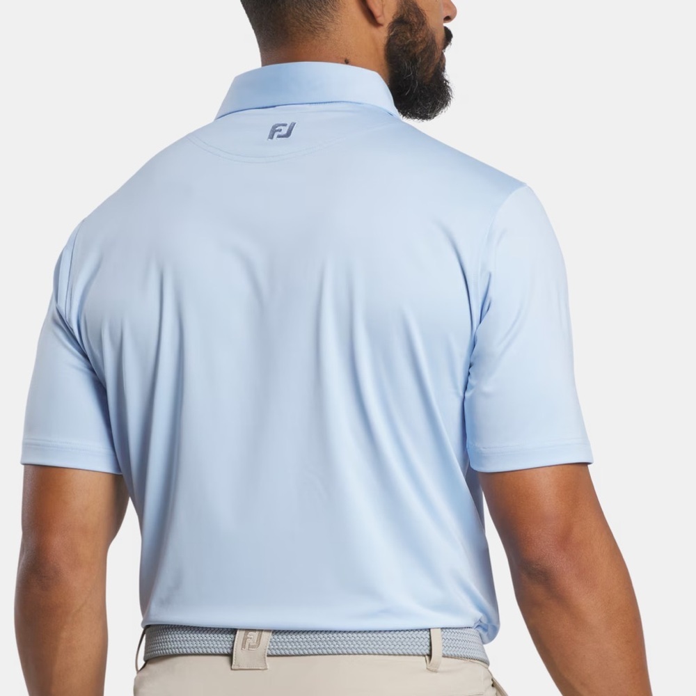 FootJoy Men's Polo Golf Shirt - Light Blue - Size M - NWT